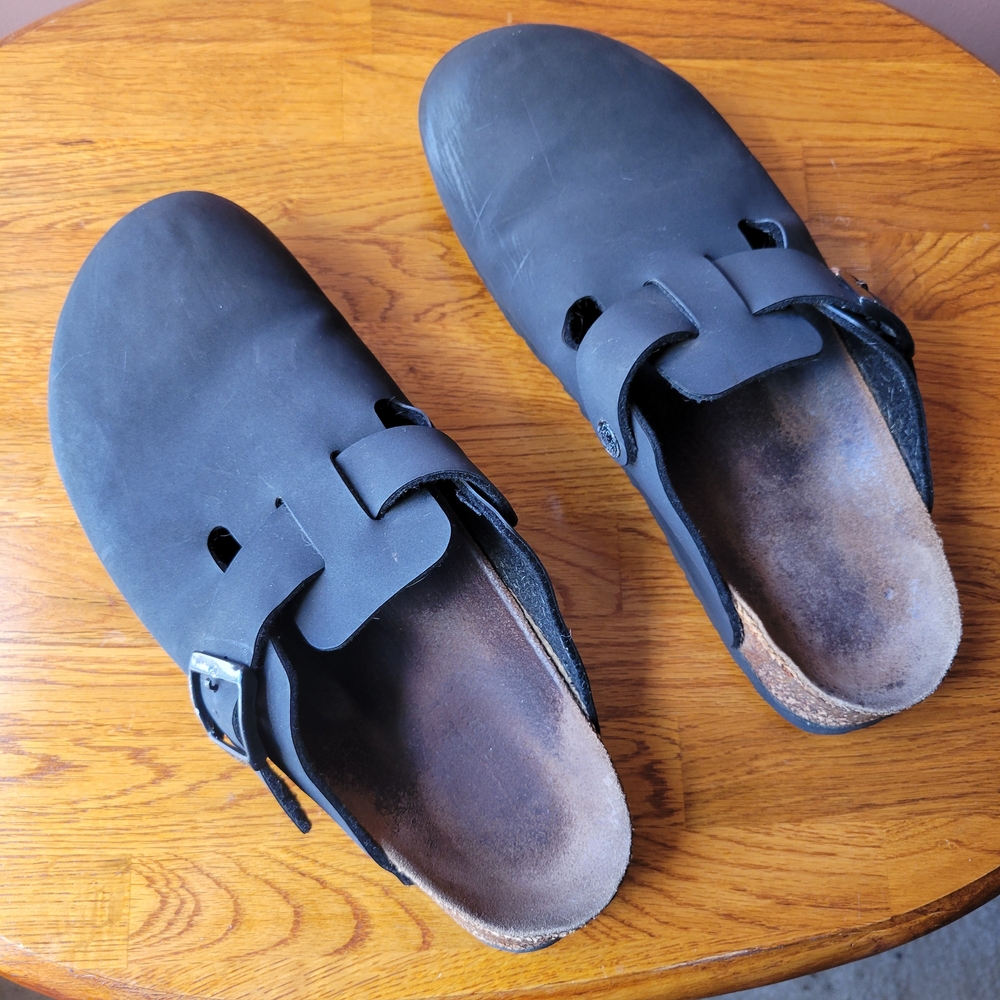 Birki's By Birkenstock Black Slip-On Sandals